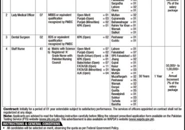 WAPDA Jobs 2018 Medical Services Application Form Online