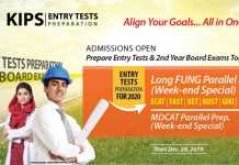KIPS Entry Test Preparation 2020