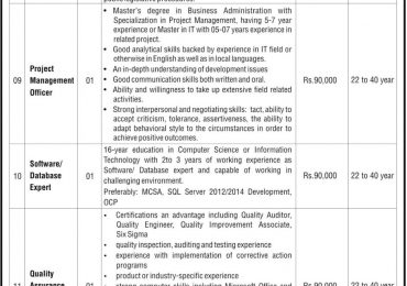 Quetta Safe City Project Jobs 2019