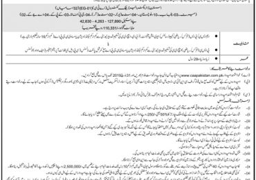 CAA Pakistan Jobs 2019 Online Application Form For Civil Aviation Authority