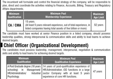 Sui Northern Gas Pipelines Limited SNGPL Jobs 2019 Apply Online Advertisement