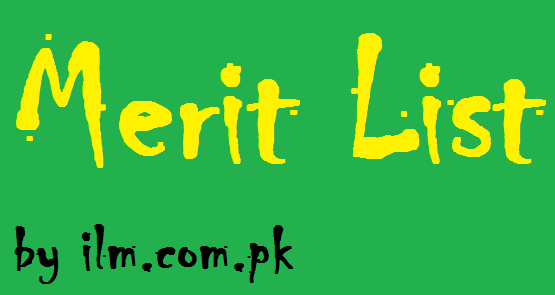 Information Technology University ITU Merit List 2021