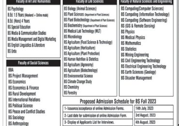 Karakoram International University Gilgit Admission 2025