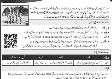 Pakistan Scouts Cadet College Batrasi Admission 2025