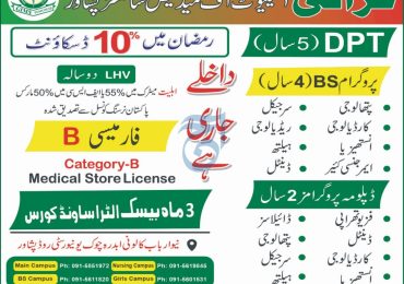 Ghazali Institute Of Medical Sciences Peshawar Admissions 2025