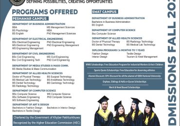 Iqra National University Peshawar Admission 2025