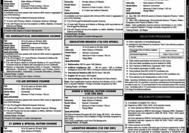 PAF Jobs Advertisement