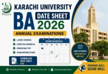 Karachi University BA Date Sheet 2026