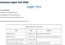 Bahria University Karachi Admission 2026 Form Online Bahria University Karachi Admission