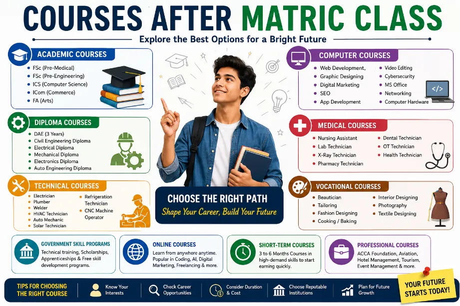 Courses After Matric Class